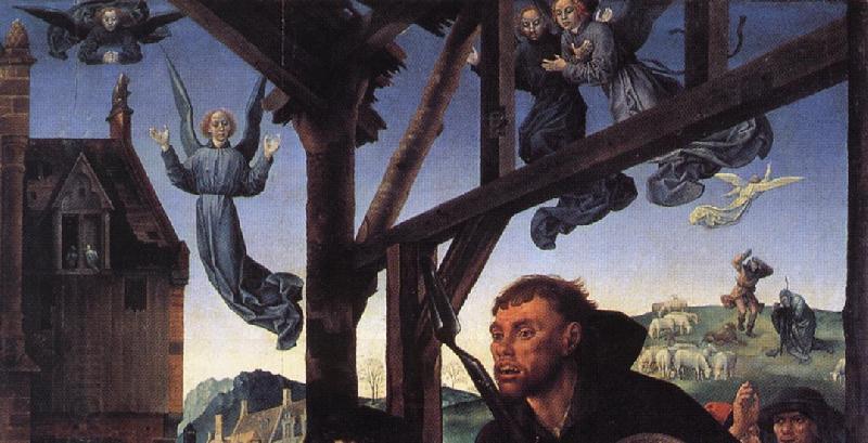 GOES, Hugo van der The Adoration of the Shepherds (detail) oil painting picture